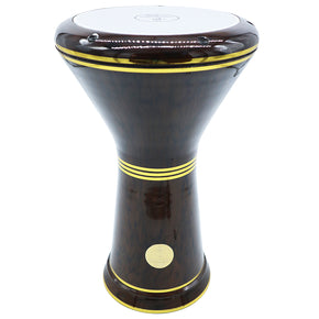 The 17.75'' Stunning Metallic Brown Gawharet El Fan Darbuka Doumbek