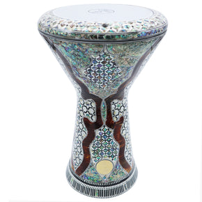 The Gomeisa NG 2.0 Sombaty Gawharet El Fan 18.5" Darbuka With Real Blue Mother of Pearl - Blemish