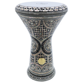 The 17.5'' "Black Spinel" New Generation 2.0 Gawharet El Fan Darbuka Doumbek