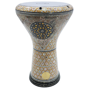 The Gold Garnet Gawharet El Fan 17" Mother of Pearl Darbuka