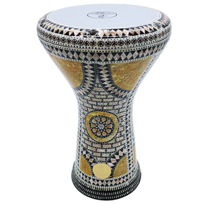 The Yellow Topaz Gawharet El Fan 17" Mother of Pearl Darbuka