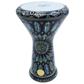 17.5'' NG2.0 Magic Sun Darbuka Doumbek With Green Mother of Pearl Gawharet El Fan