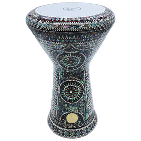 The 17.5'' NG2.0 Pleiades Darbuka Doumbek With Green Mother of Pearl Gawharet El Fan