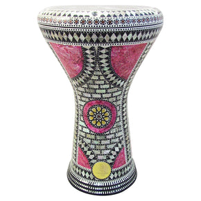 The Pink Salvia Gawharet El Fan 17" Mother of Pearl Darbuka