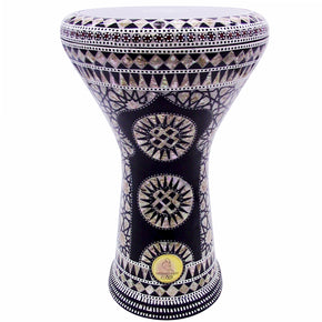 The Black Sun Gawharet El Fan 17" Mother of Pearl Darbuka