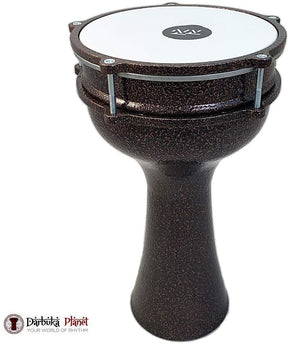 Zaza Percussion 16'' Turkish Aluminum - Red Copper Darbuka Doumbek, Synthetic Head -Blemish